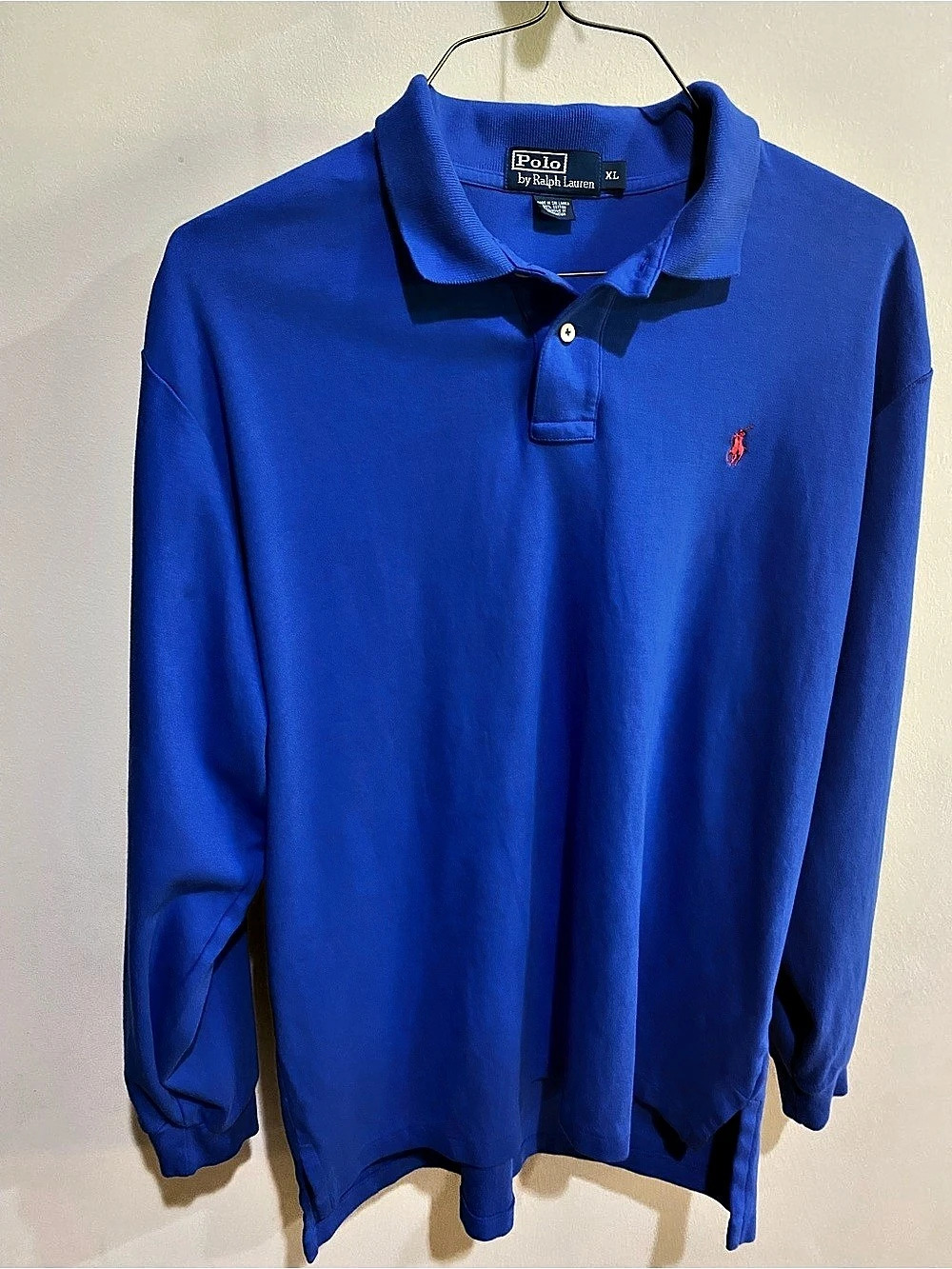 Ralph Lauren Long Sleeve Polo in Blue Like New
